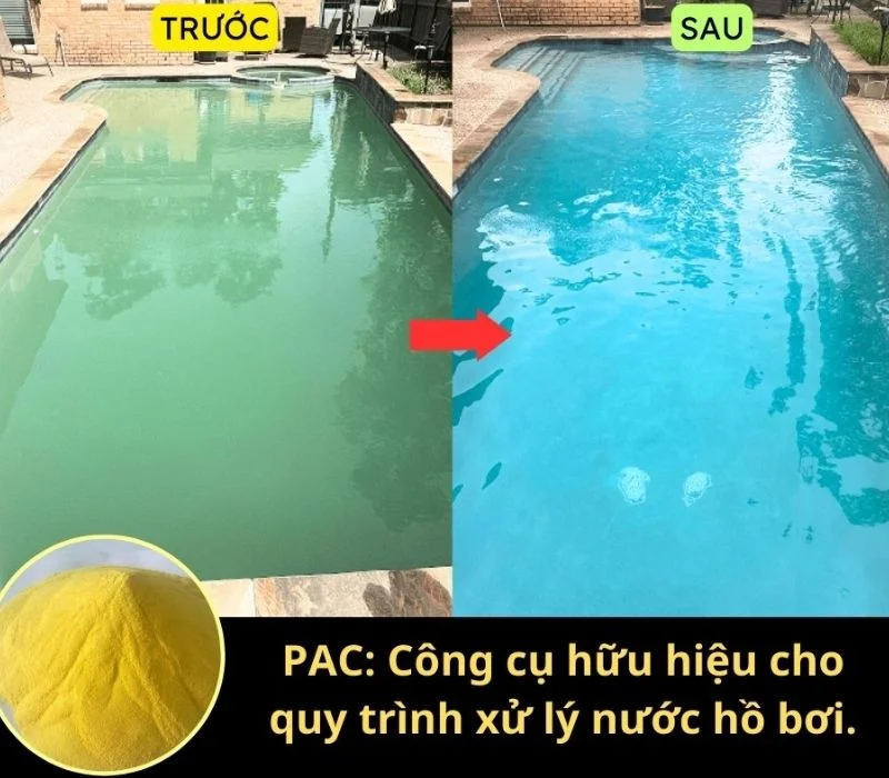 Outstanding advantages when using PAC to treat swimming pool water 